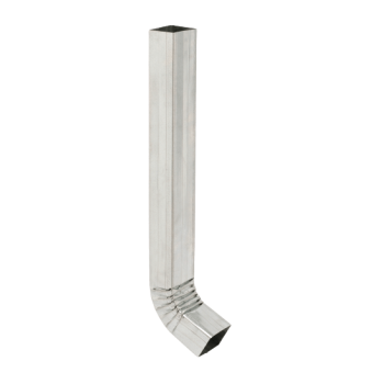 Downpipe Shoe Crimped Galvanised 2700x100x75x04mm