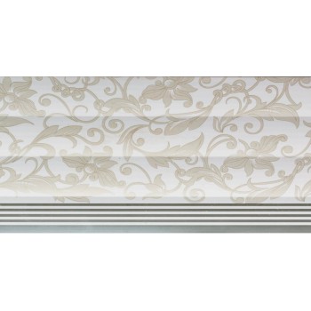 Pvc Ceiling Curve Floral Stripe
