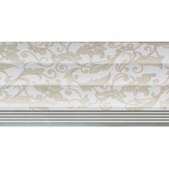 Pvc Ceiling Curve Floral Stripe