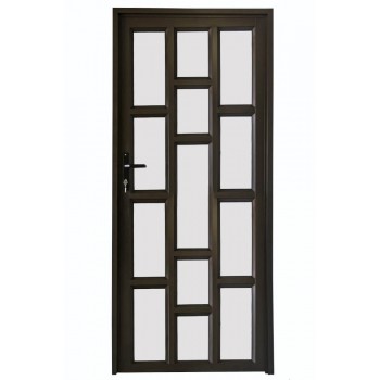 Entrance Door, Staggered, Bronze, Open In, Right Hand
