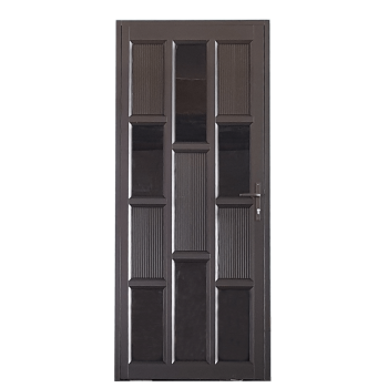 Door Aluminium Hinged 890 X 2090 Stagged Brz