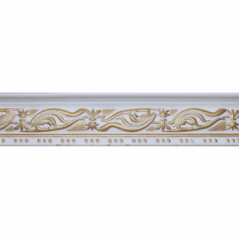 Polystyrene Cornice T-series 2m White/gold Wave, AFRICANO - Cashbuild