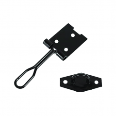 65mm Wire Hasp & Staple Black Jap Plated, TROJAN - Cashbuild