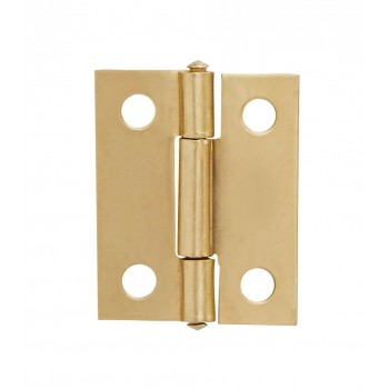 38mm Steel Butt Hinge Brass Plated With Screws