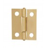 38mm Steel Butt Hinge Brass Plated With Screws