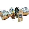 6100 Cylindrical Lockset Brass Plated