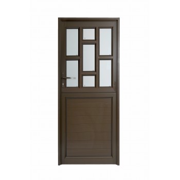 Door Aluminium Hinge Half Glass Brick Stable Obscure Bronze, VALUWIN - Cashbuild