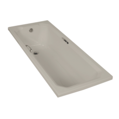 Bath With Handles Almond 1700x400