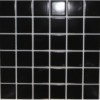 Mosaic Tile Shiny Black 48x48mm