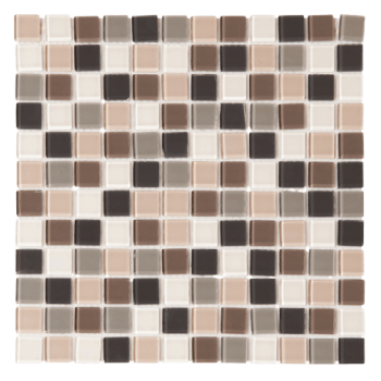 Mosaic Tile Glass Universal Grey 23x23mm