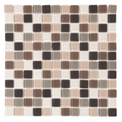 Mosaic Tile Glass Universal Grey 23x23mm