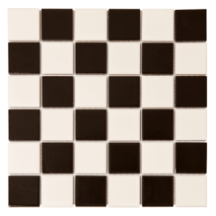 Mosaic Tile Glazed Black And White 30x30mm