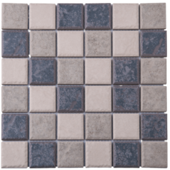 Mosaic Tile Grey Tones Porcelain 48x48mm