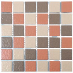 Mosaic Tile Porcelain Brown Mix 45x45mm