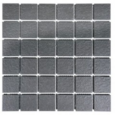 Mosaic Porcelain Tile Slate Grey Design 45x45mm