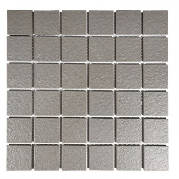 Mosaic Porcelain Tile Slate Dark Grey Design 45x45mm