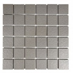 Mosaic Porcelain Tile Slate Dark Grey Design 45x45mm