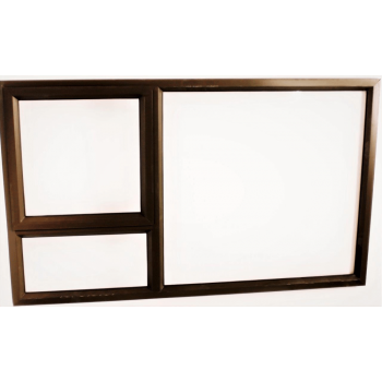 Window Frame Aluminium Pt159 Bronze Clear Left Hand