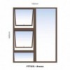 Window Frame Aluminiumin Ptt1215 Bronze Clear Right Hand