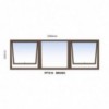 Window Frame Aluminiumin Ptt216 Bronze Clear Left Hand