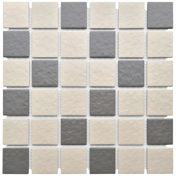 Mosiac Tile Porcelain Grey Mix 45x45mm - 3 sheets per pack,  - Cashbuild