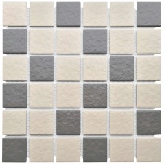 Mosiac Tile Porcelain Grey Mix 45x45mm - 3 sheets per pack,  - Cashbuild