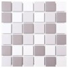 Mosiac Tile Glazed Matt Grey Mix 48x48mm - 3 sheets per pack,  - Cashbuild