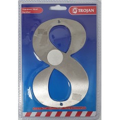 175mm Stainless Steel Numbers 8, TROJAN - Cashbuild