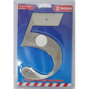 175mm Stainless Steel Numbers 5, TROJAN - Cashbuild