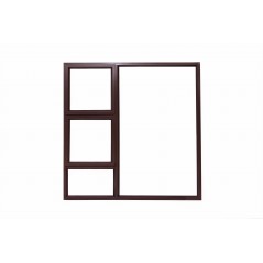 Window Frame Aluminium 28-ptt1515 Bronze Clear Left Hand, MISTER WINDOWS - Cashbuild
