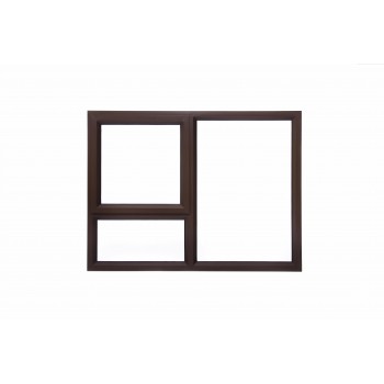 Window Frame Aluminium 28-pt129 Bronze Clear Left Hand, MISTER WINDOWS - Cashbuild