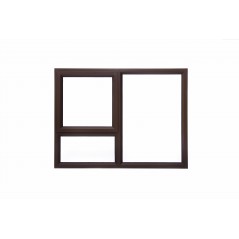 Window Frame Aluminium 28-pt129 Bronze Clear Left Hand, MISTER WINDOWS - Cashbuild
