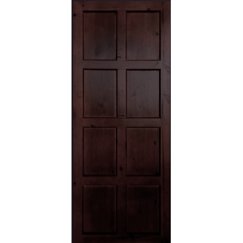 Door Pine 8 Panel Frame & Ledge Imbuia Varnish,  - Cashbuild