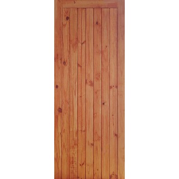 Door Pine Open Back Frame & Ledge Stained & Braced,  - Cashbuild