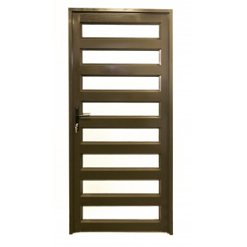 Aluminium Door Bronze 890 X 2090 Horizontal,  - Cashbuild
