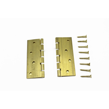 100x75mm Brass Butt Hinge with Nylon Washer & Screws, TROJAN - Cashbuild