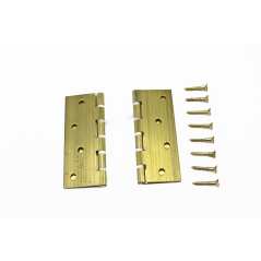 100x75mm Brass Butt Hinge with Nylon Washer & Screws, TROJAN - Cashbuild