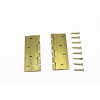 100x75mm Brass Butt Hinge with Nylon Washer & Screws, TROJAN - Cashbuild