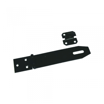 75mm Hasp & Staple Black Japan Plated