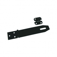 75mm Hasp & Staple Black Japan Plated