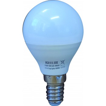 LED Golfball 5w E14 6000k (daylight) Globe,  - Cashbuild