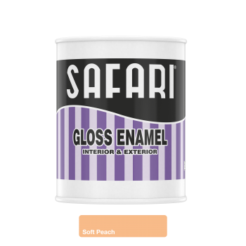 Safari gloss Enamel 1L Soft Peach, SAFARI - Cashbuild