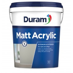 Duram Matt Acrylic 20L Filtered Shade, DURAM - Cashbuild