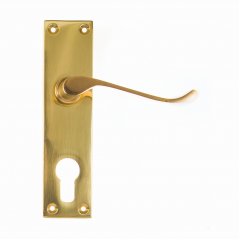Brass 6 Victorian Cylinder Plated Handle,  - Cashbuild