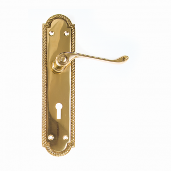 Brass 8 Georgian Scroll Plated Handle,  - Cashbuild