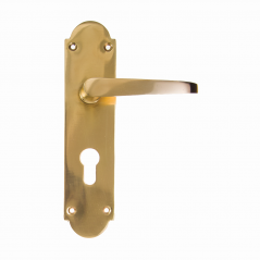 Brass 8 Victrorian Plated Cylinder Handle,  - Cashbuild