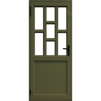Door Aluminium Hinge Half Glass Brick Stable Obscure Bronze,  - Cashbuild