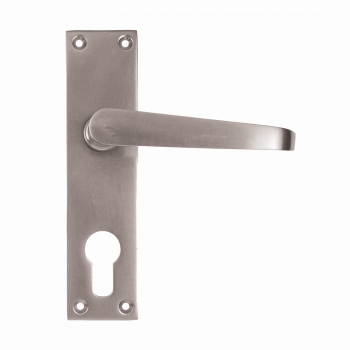 Nickle 6 Vict Plain Plated Cylinder Handle,  - Cashbuild