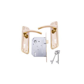 Orion Diamond Brass with SABS 3 Lever Lockset,  - Cashbuild