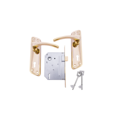 Orion Diamond Brass with SABS 3 Lever Lockset,  - Cashbuild